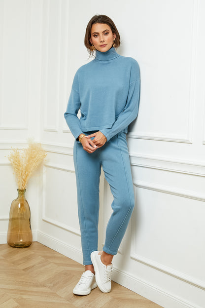 Ensemble pull col roulé