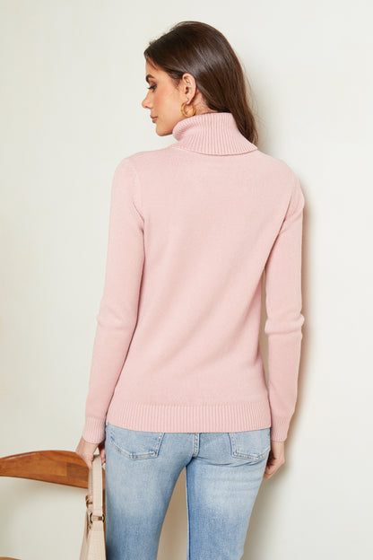 Pull en maille fine avec col roulé